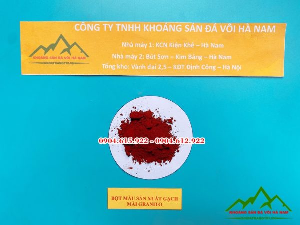 Bột màu oxit sắt đỏ nâu12