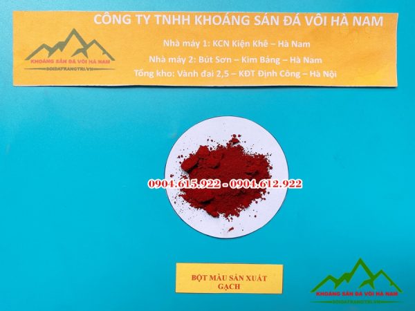 Bột màu oxit sắt đỏ nâu34