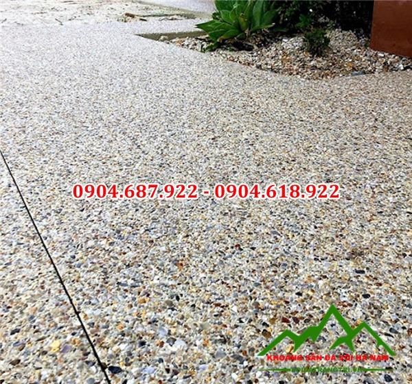 Sỏi biển làm bê tông sỏi rửa