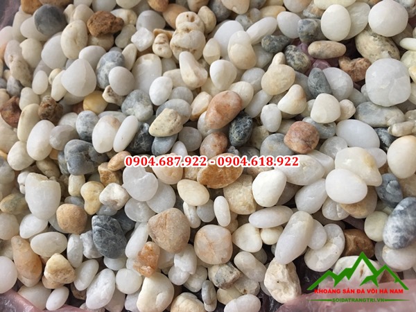 sỏi biên đa màu trang trí