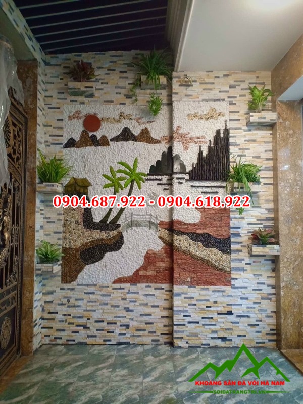 Đá ghép ốp tranh tường