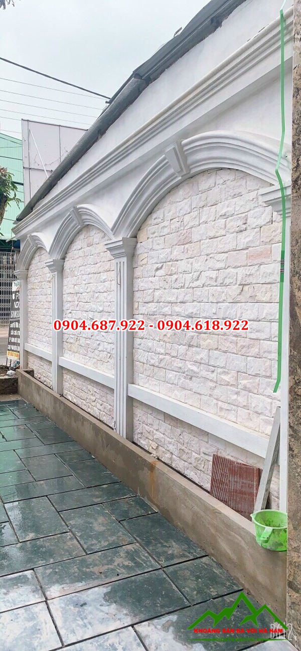 Đá bóc hồng ốp tường tại Hà Nội