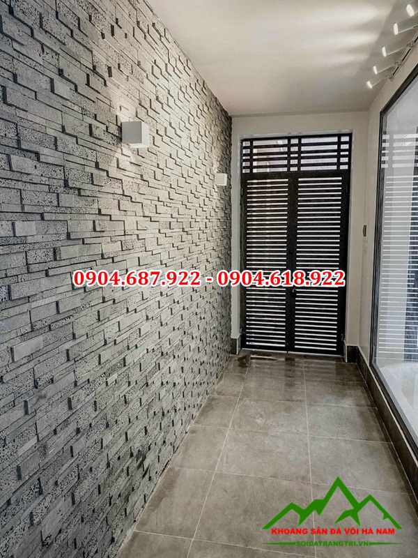 Đá ghép ong xám ốp tường