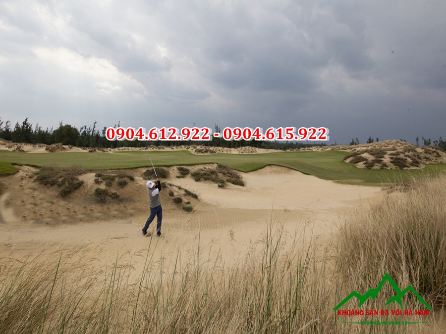 báo giá cát thạch anh trắng làm sân golf