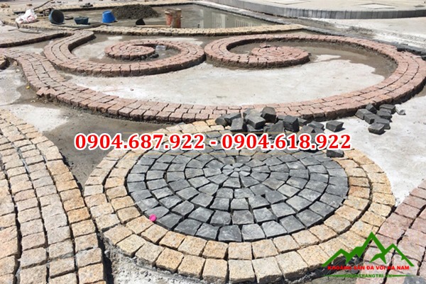 Cung cấp đá muối tiêu lát sân vườn