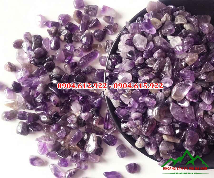 địa chỉ bán đá thạch anh vụn tím