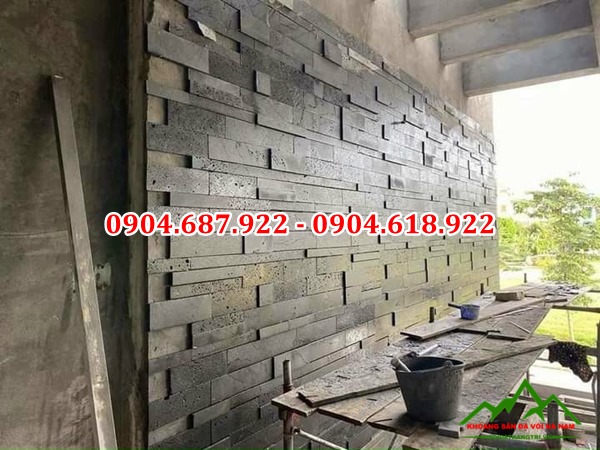 thi công ốp lát đá ong xám