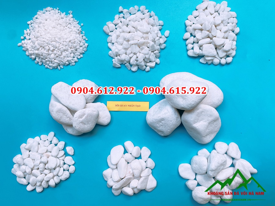 sỏi trắng muối trang trí sân vườn