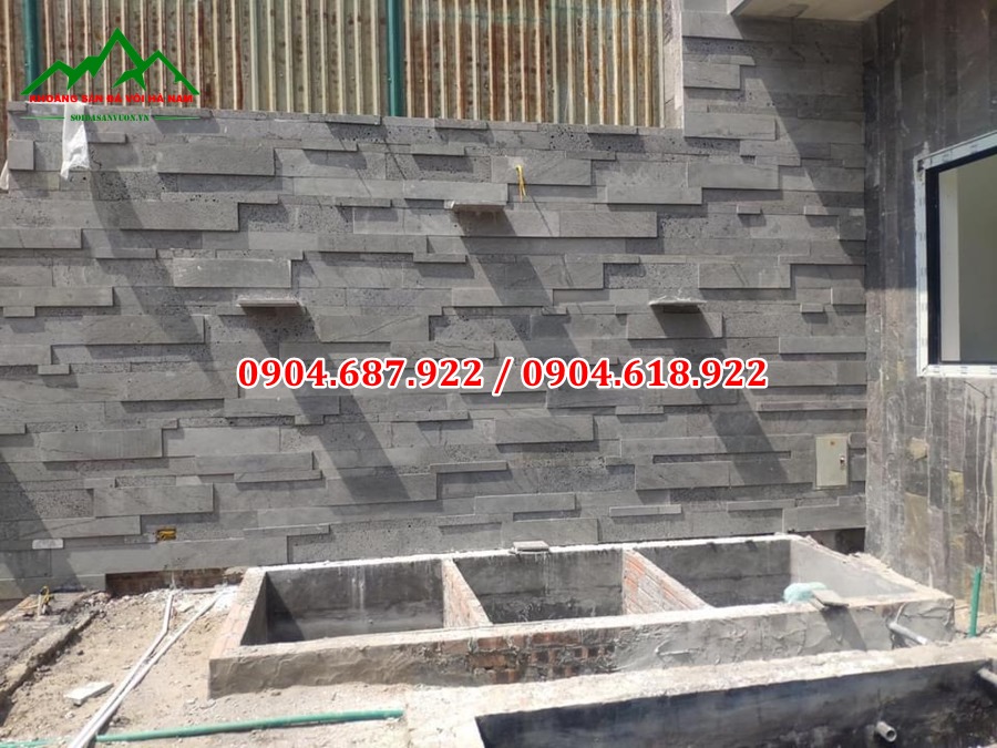 đá ong xám trang trí tiểu cảnh