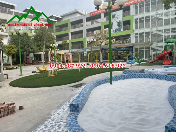 Cát trắng sân chơi tại hà nội