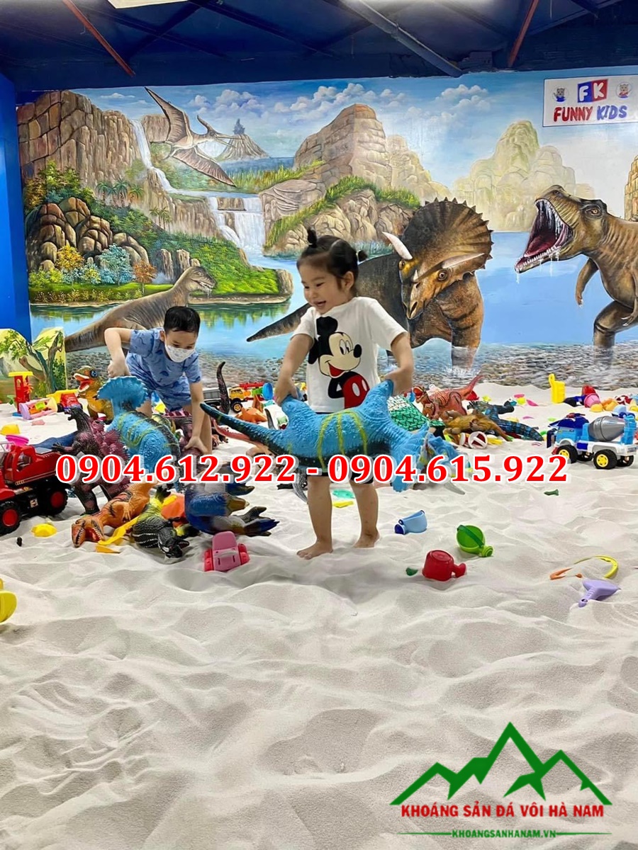 ứng dụng của cát trắng làm sân chơi trẻ em