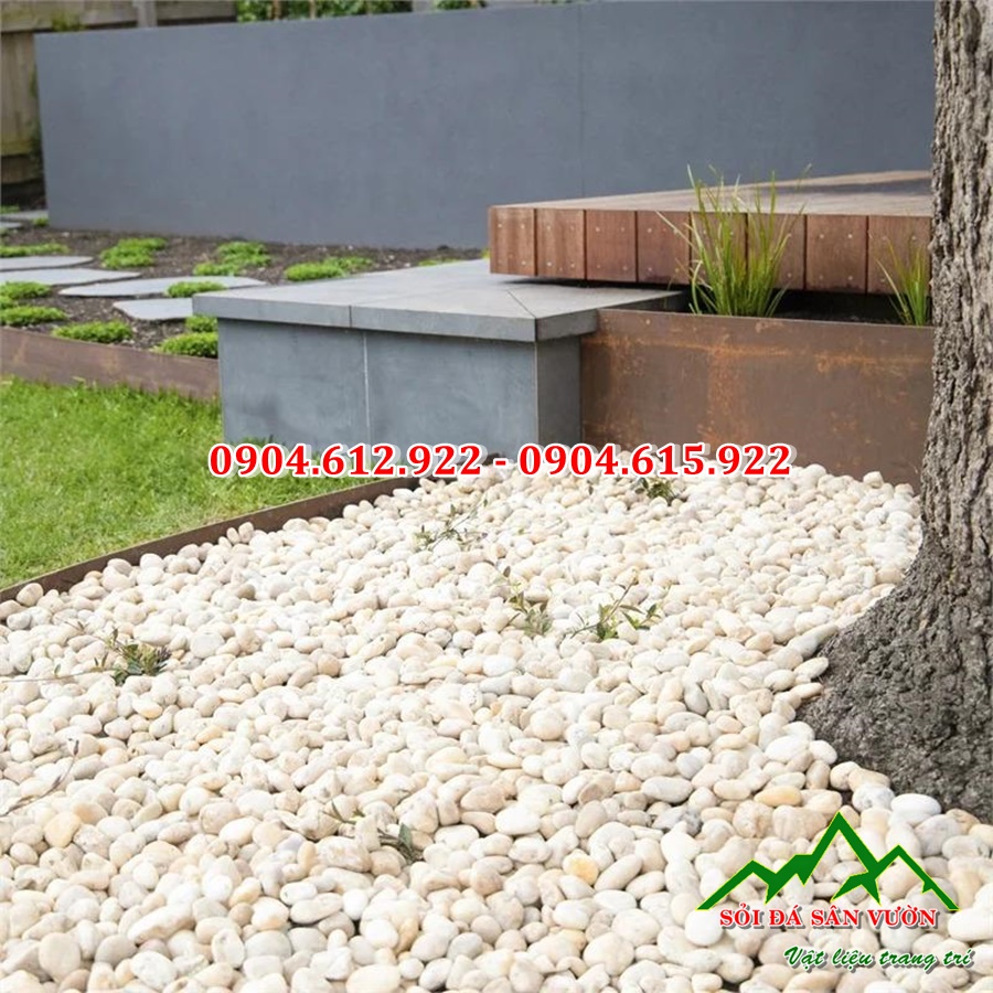 sỏi cuội trắng tự nhiên