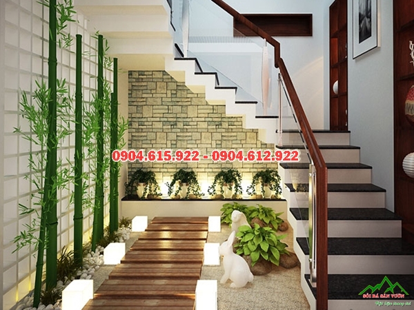 Sỏi trang trí cầu thang Hà Nội