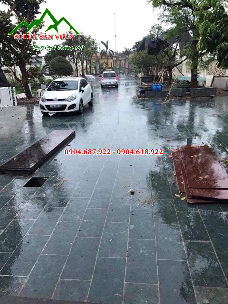 Cung cấp đá xanh rêu lát sân giá rẻ