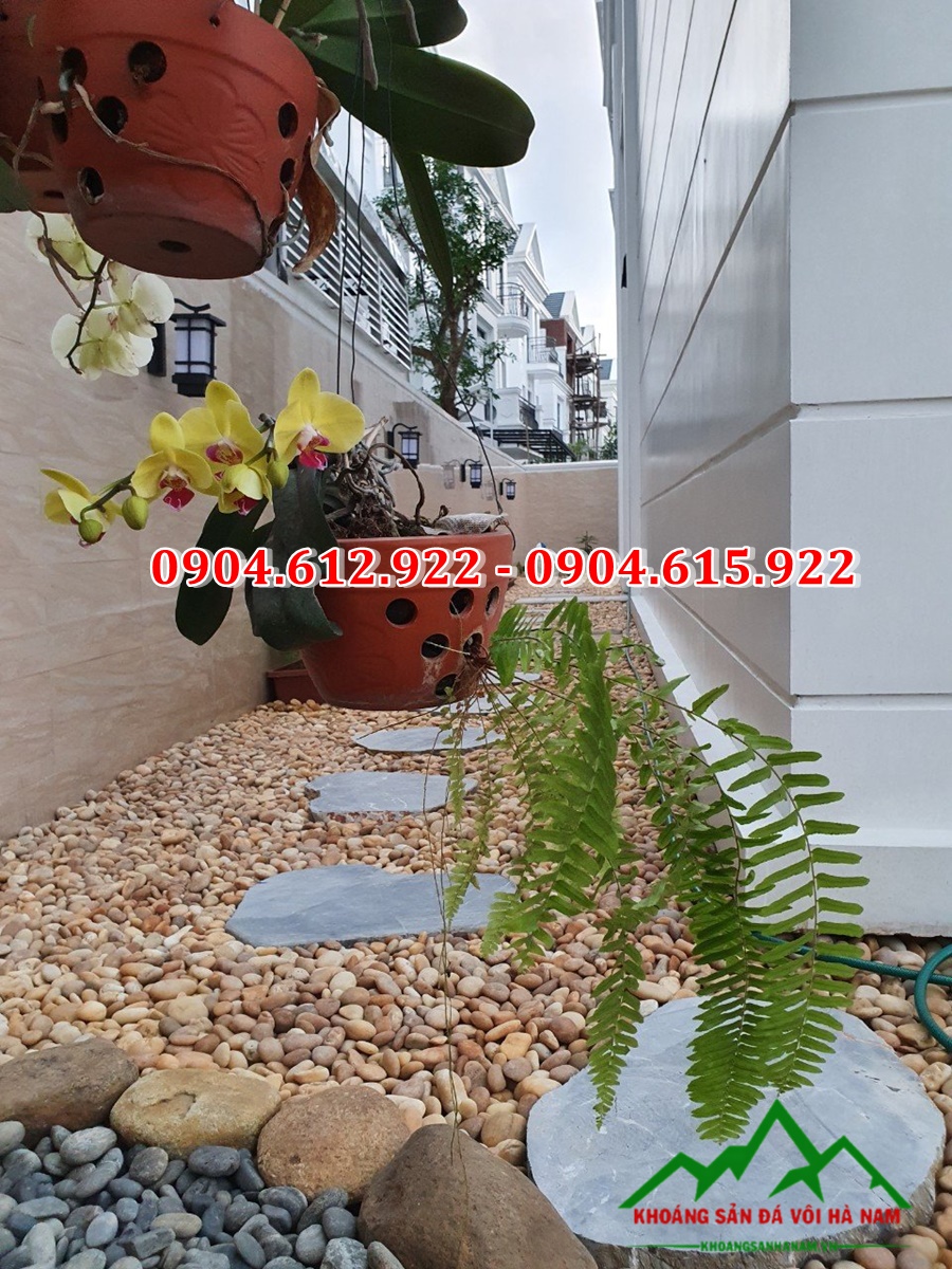 ứng dụng của sỏi trang trí sân vườn