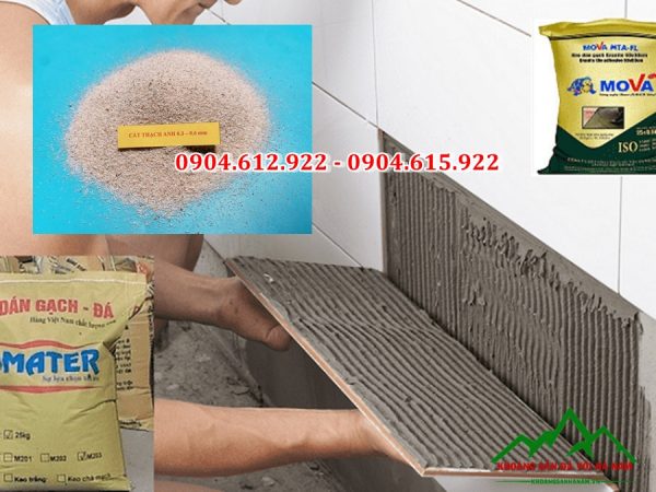 cát làm chất độn cho sản xuất keo dán gạch