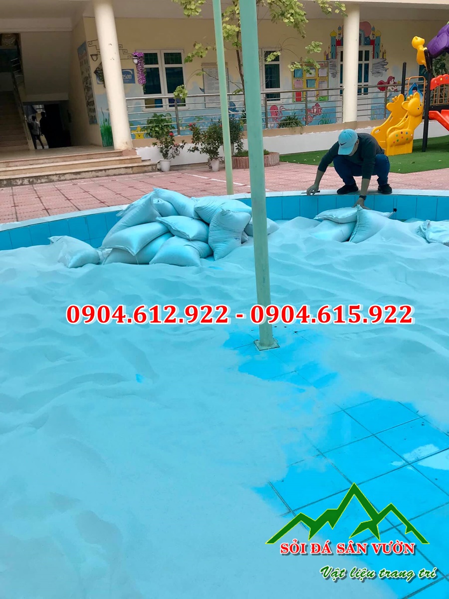 cát trắng tự nhiên cho trẻ em chơi