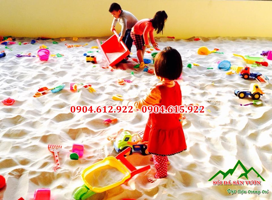 công dụng của cát trắng tự nhiên cho trẻ em chơi