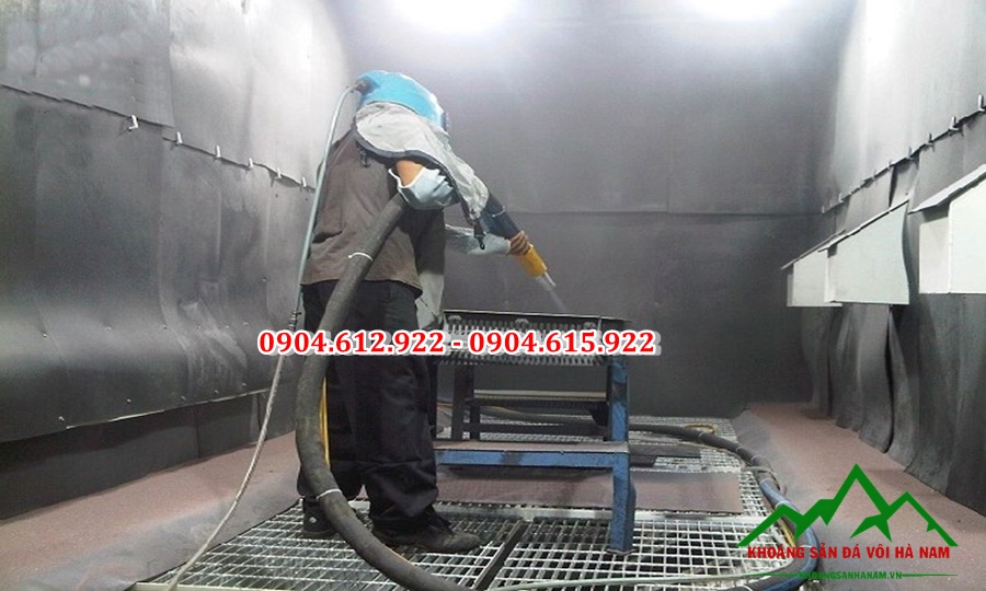 địa chỉ bán cát thạch anh phun rỉ sét kim loại