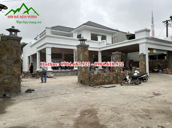 đá rối ốp trụ cổng