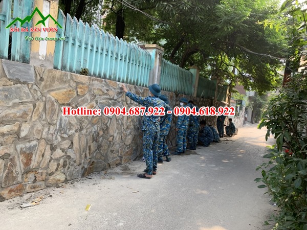 Đá rối ốp tường bao