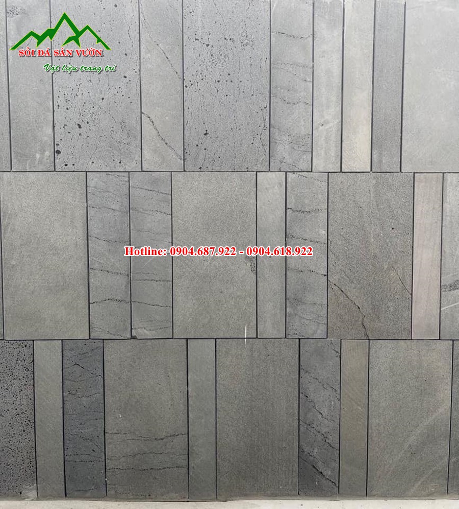 Mẫu đá ong xám ốp tường độc đáo