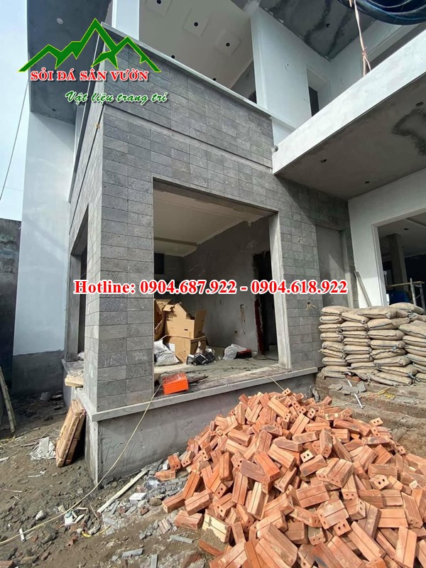 Đá ong xám ốp tường