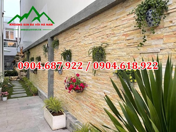 Bán đá ghép vàng ốp tường độc đáo