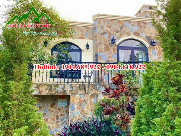 đá rối đa sắc ốp tường tự nhiên