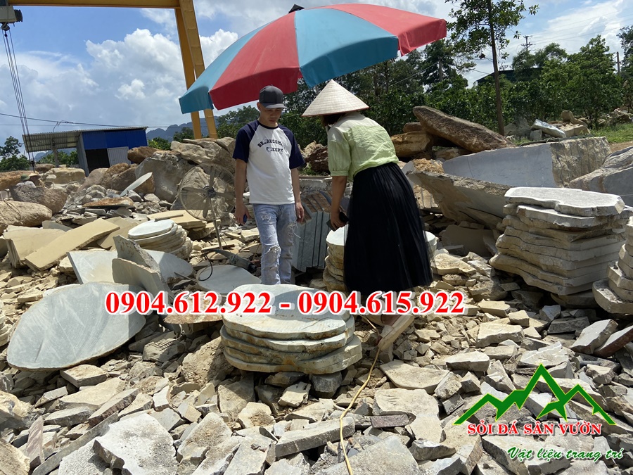 báo giá đá bước dạo xanh rêu