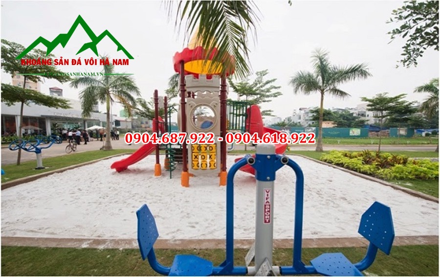 cung cấp cát trắng sân chơi