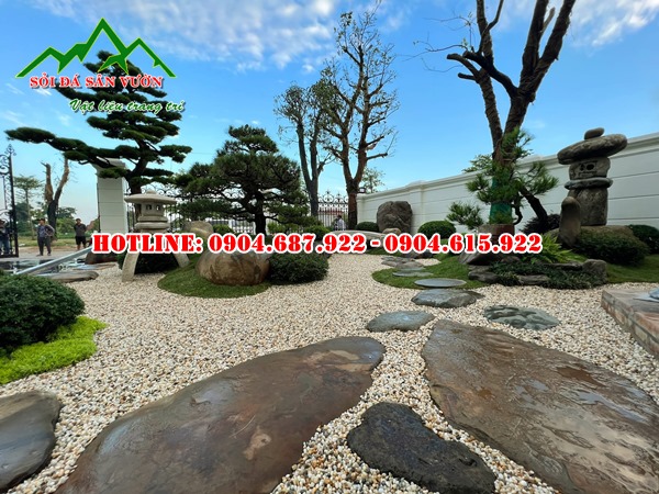 bán sỏi biển rải sân vườn giá rẻ nhất tại bãi khai thác