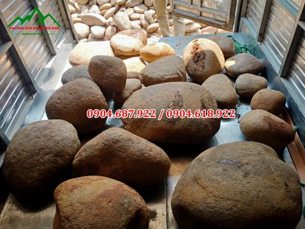 đá cuội tiểu cảnh sân vườn