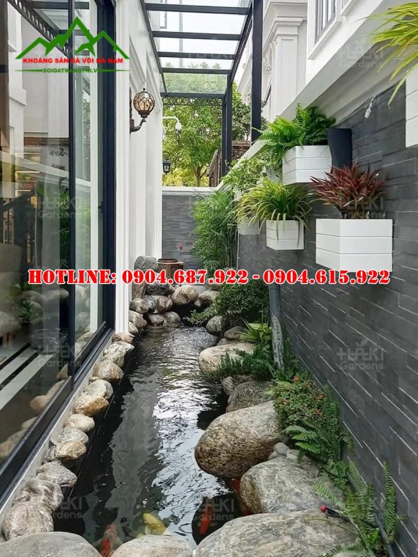 Bán đá cuội làm hồ cá đẹp