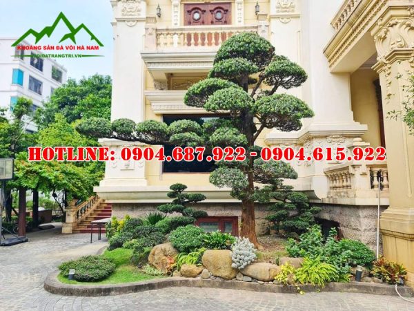 bán đá cuội đẹp trang trí sân vườnd