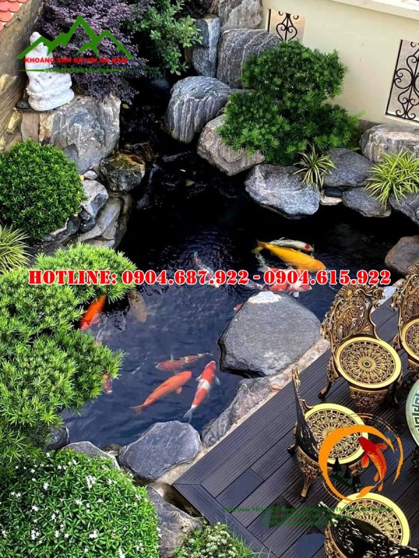 cung cấp đá cuội làm hồ cá