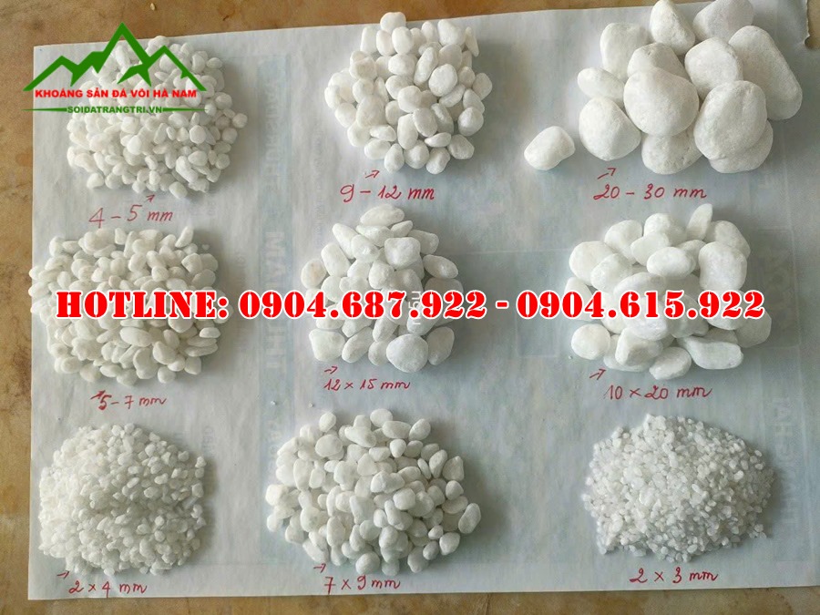 cung cấp sỏi trắng trang trí sân vườn
